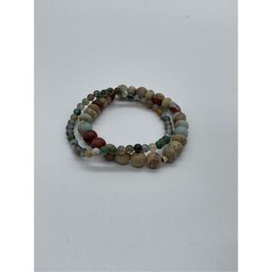Two Jasper stones stretch Bracelet